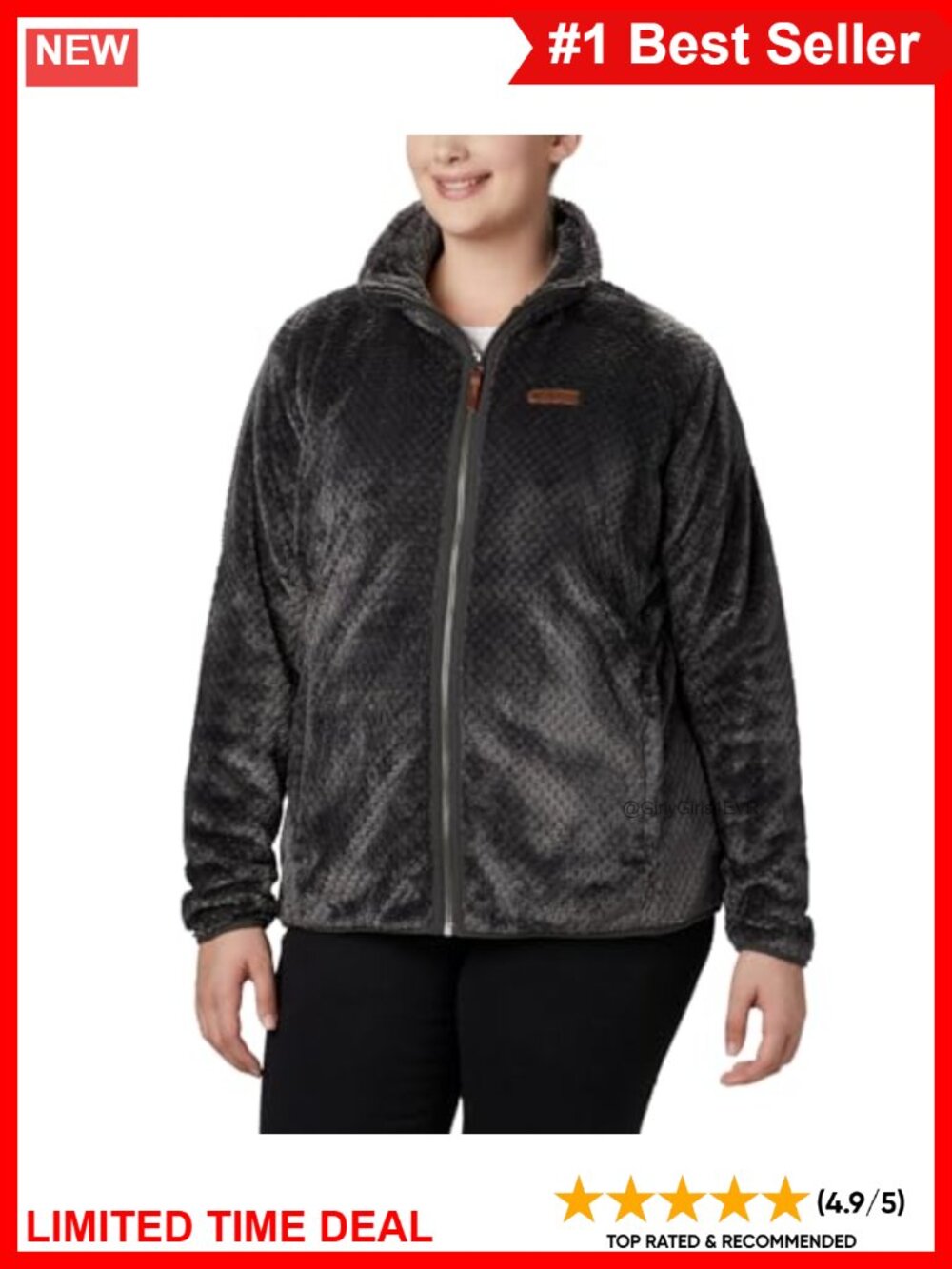 Women's Sherpa Fleece Full Zip Jacket Plush Warm Winter Layer